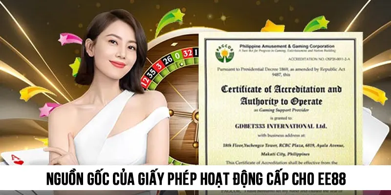 Nguồn gốc của giấy phép hoạt động cấp cho thương hiệu EE88